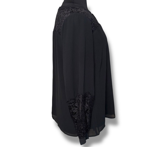CITY CHIC Mysterious Lace Top - Black Plus 20 (L) - Picture 5 of 16